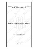 Bảo tồn và phát huy giá trị di sản kiến trúc thành cổ vinh (tt) 