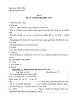 Giáo án sinh 8  tuần 31 