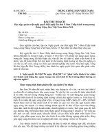 Bài thu hoạch NQ TW5 khóa 12