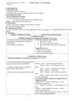 Giáo án tự chọn lớp 10  Năm 2016