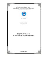 Giải pháp nâng cao chất lượng dịch vụ tín dụng của ngân hàng TMCP kỹ thương việt nam (techcombank) – chi nhánh kiến an   