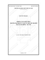 Không gian kiến trúc thương mại dịch vụ tại các khu đô thị mới ở quận hà đông   hà nội (tt) 