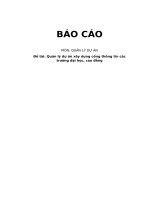 Quản lý dự án xây dựng cổng thông tin các trường đại học, cao đẳng 