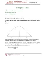 Bài tập thống kê ra quyết định số (2) 