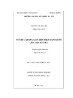 Tổ chức không gian kiến trúc cảnh quan làng rèn an tiêm (tt) 