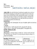Giáo án tổng hợp hoá học 8 9 