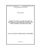 Nghiên cứu đề xuất một số nội dung quy hoạch lâm nghiệp huyện bảo lâm tỉnh lâm đồng giai đoạn 2013   2020 