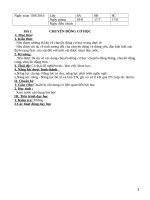 giáo án tổng hợp vật lý 8 2 