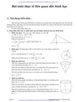 Bài toán thực tế liên quan đến hình học   nguyễn bá hoàng 