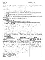 Giáo án tổng hợp sinh học 6 tuần 13 