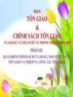 Tôn giáo và chính sách tôn giáo của Đảng và Nhà nước trong thời kỳ đổi mới