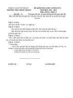 Đề kiểm tra học kì 1 môn giáo dục công dân lớp 6 