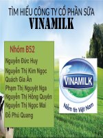 TÌM HIỂU CÔNG TY cổ PHẦN sữa VINAMILK 