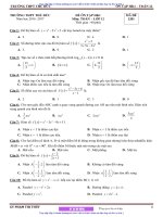 10 đề ôn tập HKI toán 12   THPT thủ đức, TP  HCM 