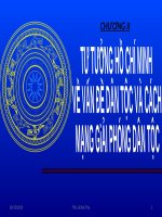 BÀI GIẢNG ĐIỆN TỬ TƯ TƯỞNG HỒ CHÍ MINH  VỀ VẤN ĐỀ DÂN TỘC VÀ CÁCH MẠNG GiẢI PHÓNG DÂN TỘC