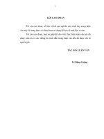 Giải pháp huy động và sử dụng nguồn năng lực trong xây dựng nông thôn mới trên địa bàn huyện thiệu hóa, tỉnh thanh hóa 