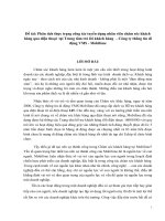 Phân tích thực trạng công tác tuyển dụng nhân viên chăm sóc khách hàng qua điện thoại  tại trung tâm trả lời khách hàng 