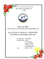 quản lý nhân sự   chấm công tại công ty bánh kẹo tiến ðạt 