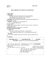 giáo án tổng hợp vật lý 7 tuần 4 