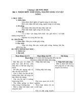 giáo án tổng hợp vật lý 7 tuần 1 