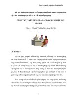 CÔNG tác TUYỂN DỤNG của các DOANH  NGHIỆP QUY mô NHỎ