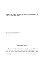 Thực trạng và giải pháp trong công tác tuyển dụng nhân sự tại công ty CP siêu thanh hà nội 