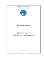 Một số biện pháp nâng cao hiệu quả sản xuất kinh doanh tại công ty cổ phần kinh doanh nước sạch số 2 hải phòng   (tt) 