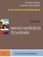 Chuyen de4   bai giang SHCĐ 