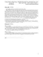 de dap an kiem tra hoc ki 1 ngu van 11 nam hoc 2016 2017 