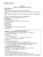 Giáo án sinh 6 tuần 5 