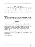 Dự án thành lập trung tâm đào tạo và phát triển nguồn lực của NGÂN HÀNG TMCP CÔNG THƯƠNG VIỆT NAM 