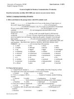 tiếng anh mini test