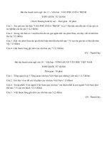 Bài thu hoạch môn ngữ văn 11