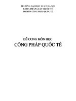 Đề cương môn công pháp quốc tế 4TC 