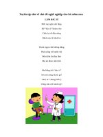 Tuyển tập thơ về chủ đề nghề nghiệp cho bé mầm non 