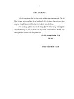 Ảnh hưởng phát triển sinh kế đến tài nguyên rừng tại khu bảo tồn thiên nhiên hoàng liên   văn bàn   huyện văn bàn, tỉnh lào cai 