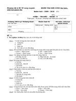 Đề thi học kì 2 môn tin lớp 9 đề 2 