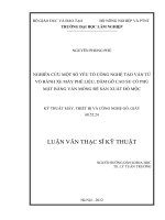 Nghiên cứu một số yếu tố công nghệ tạo ván từ vỏ bánh xe máy phế liệu, dăm gỗ cao su có phủ mặt bằng ván mỏng để sản xuất đồ mộc 