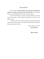 Đánh giá thực trạng và hiệu quả sử dụng đất lâm nghiệp ở xã thượng bì, huyện kim bôi, tỉnh hòa bình 