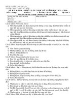 De kiem tra 15 phut mon tin hoc lan 2 lop 9 HK i nam hoc 2015 2016 