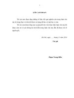 Đánh giá thực trạng và đề xuất giải pháp xúc tiến sinh trưởng và sản lượng rừng hồi (illicium verum hook f ) tại xã đề thám huyện tràng định, tỉnh lạng sơn 