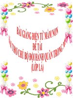 Bài giảng điện tử mầm non đề tài Bài thơ chú bộ đội hành quân trong mưa (lớp Lá)