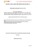Tổng hợp bài tập và đề thi  hóa 12 THPT Quốc Gia 20162017