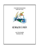 Mẫu kế hoạch cá nhân ( 14 15)  binhc 