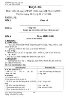 Tuan 26   tiếng việt lớp 1