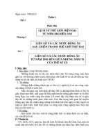 Giáo án tổng hợp  Lịch sử 9  tuần 1 