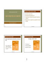 Tổng quan về báo cáo tài chính  CD3   QUAN TRI VLC 