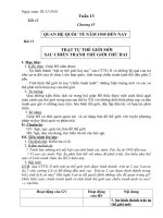 Giáo án tổng hợp  Lịch sử 9 tuần 13 