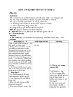 Giáo án tổng hợp  Địa lý 6 tuần 13