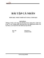 Bài tập phát triển khả năng lãnh đạo  (224) 